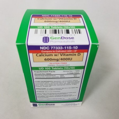 CALCIUM-VIT D 600MG-400IU TAB 100 UD