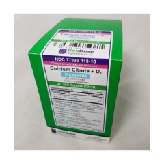 CALCIUM CITRATE + D3 TAB 100 (10X10) UD