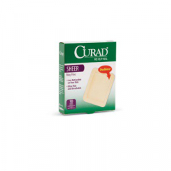 CURAD SHEER ADHESIVE BANDAGE 3"X4" 10CT
