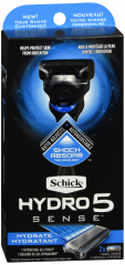 SCHICK HYDRO 5 SENSE HYDRT RZR BLADE 2CT