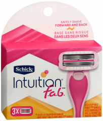 SCHICK INTUITION FAB REFLL RZR BLADE 3CT