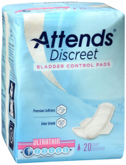 ATENDS DISCREET PADS ULTRATHIN 10X20 CT