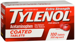TYLENOL E/S 500MG TABLET 100CT