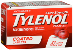TYLENOL E/S 500MG TABLET 24CT