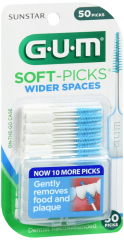 GUM SOFT PICKS WIDER SPACES 50CT