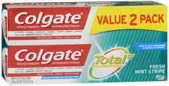 COLGATE TOTAL MNT STRP T/P 2X4.8OZ TWPK