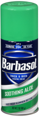 BARBASOL SOOTHING ALOE SHAVING CREAM 7OZ