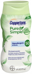 COPPERTONE PURE & SIMPLE SPF50 LOTIN 6OZ