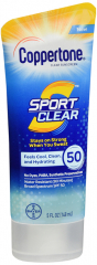 COPPERTONE SPORT CLEAR SPF50 LOTION 5OZ.