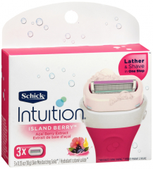 SCHICK INTUITION BERRY REFILL BLADE 3CT