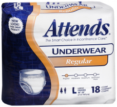 ATTENDS CARE UNDERWEAR LARGE 4X18 CT