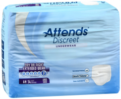 ATTENDS DISCREET UNDERWEAR LRG 4X14CT
