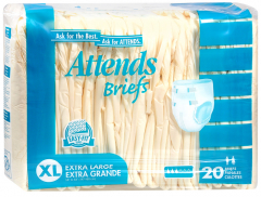 ATTENDS CARE POLY BRIEF X-LARGE 3X20 CT