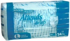 ATTENDS CARE POLY BRIEF LARGE 3X24 CT