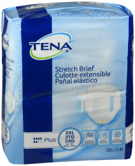 BRIEF STRETCH PLUS 2XL 2X32CT TENA