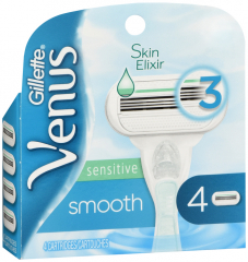 VENUS SENSITIVE SMTH RFLL CARTIRIDGE 4CT