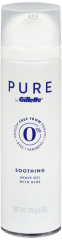 GILLETTE PURE SOTHING ALOE SHAVE GEL 6OZ