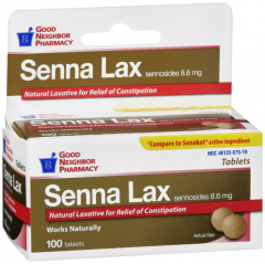 GNP SENNA 8.6MG TABLET 100CT