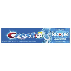CREST PLUS COMPL+WHT SCOPE PEPP TP 5.4OZ