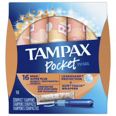 TAMPAX PCKET PRL SPR PLS UNSCNTD 16CT
