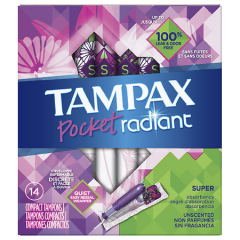 TAMPAX POCKET RADIANT SUPER TAMPON 14CT