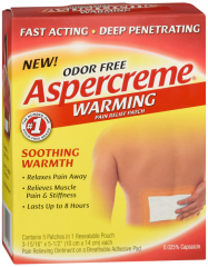 ASPERCREME WARMING PATCH 5CT