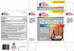 GNP LIDOCAINE+MENTHOL PATCH 5CT