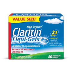 CLARITIN 10MG 24HR LIQUIGEL 60CT