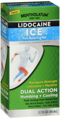 MENTHOLATUM LIDOC ICE PAIN REL GEL 2.7OZ