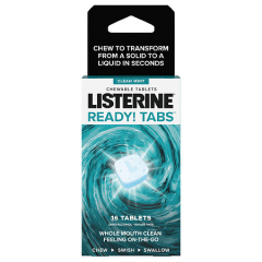 LISTERINE READY TABS CHEW CLEANMINT 16CT