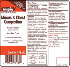 GUAIFENESIN COUGH SYR 118 ML RUGBY