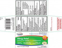 CETIRIZINE SOFT GEL 10MG 40CT CAMBER