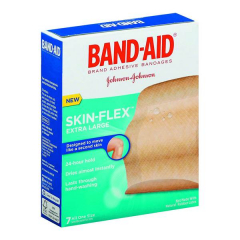 BANDAID SKIN FLEX BDG JUMBO SIZE XL 7CT