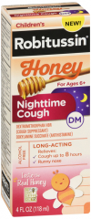 ROBITUSSIN CHILD NGHT CGH DM HNY 4OZ