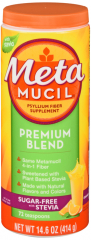 METAMUCIL PREMIUM BLEND SF ORANGE 14.6OZ
