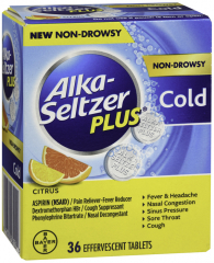 ALKA- SELTZER PLUS CLD NON DROW EFF 36CT