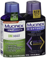 MUCINEX FAST-MAX DM + NT SHFT CMB 2X6OZ