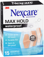 NEXCARE MAX H WATERPRF ASST BANDAGE 15CT