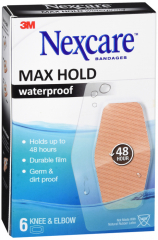 NEXCARE MAX WATRPRF BANDAGE KNEE&ELBOW