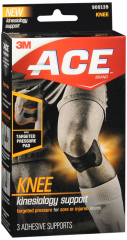 ACE KINESIOLOGY KNEE ADHESIV SUPPORT 3CT