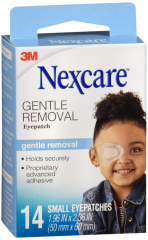 NEXCARE GENTLE REMOVAL EYEPATCH JR 14CT