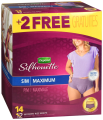 DEPEND SILHOUETTE WOMEN S/M 2X14CT