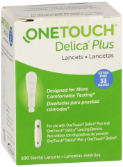 ONE TOUCH DELICA PLUS LANCET 33G 100CT