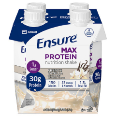 ENSURE MAX PROTEIN RTD FRNCH VANL 4X11OZ