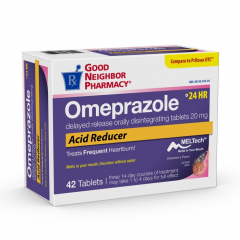 GNP OMEPRAZOLE 20MG ODT TABLET 42CT
