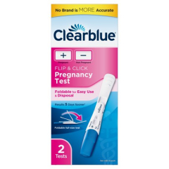 CLEARBLUE FLIP & CLICK PREGNANCY TST 2CT