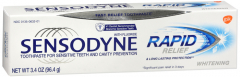 SENSODYNE RAPID RELIEF WHITE T/P 3.4OZ