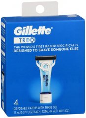 GILLTREO DISPOSABLE RAZOR 4CT