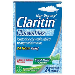 CLARITIN CHEW COOL MINT 24CT