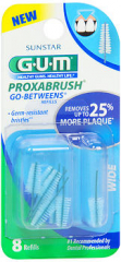 GUM Go-Betweens Proxabrush Refills Wide - 8 ct